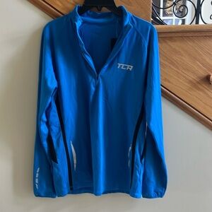 TCA Long Sleeve Winter Running Top Men's Half-Zip Training Workout Sport Sz L